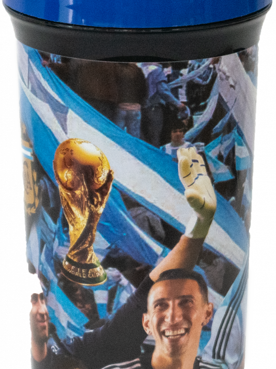 Vaso de plástico con tapa presión de 500cc con pico bebible