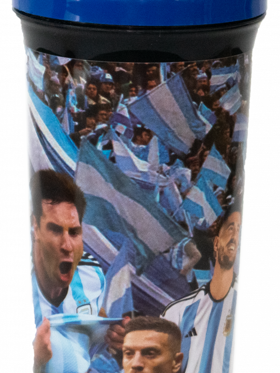 Vaso de plástico con tapa presión de 500cc con pico bebible